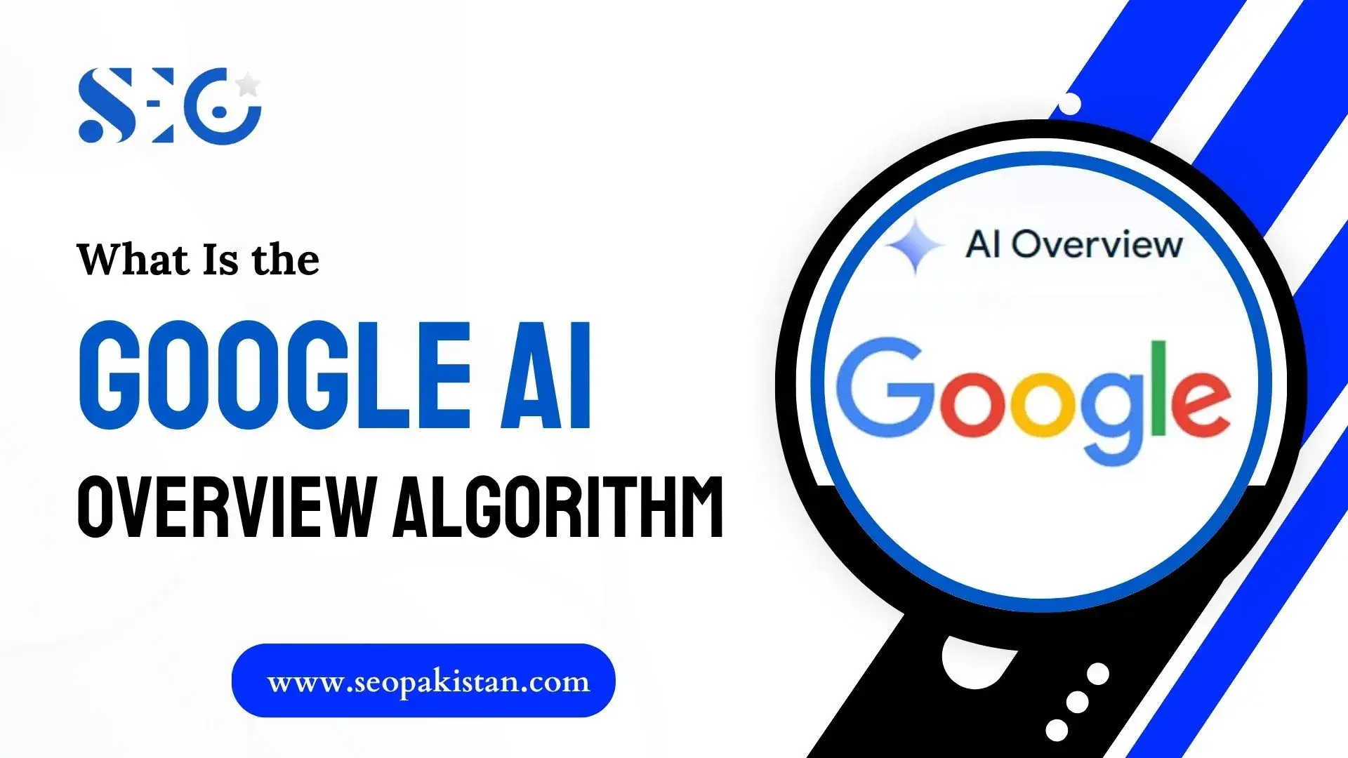 a logo on a white backgroundHow Google AI Overview Algorithm Works An SEO Guide - SEOPakistan.com