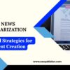 AI News Summarization: Tools & Strategies for Content