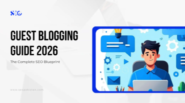 Guest Blogging Guide 2026 featuring a complete SEO blueprint for creating effective guest posts and earning quality backlinks.