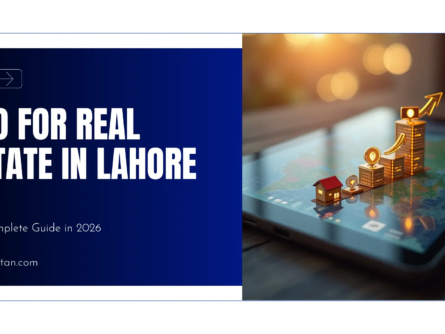 SEO for real estate in Lahore guide showing digital property marketing, local search optimization, and Google ranking strategies for property websites in 2026.